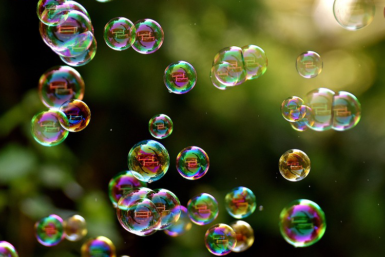 soap bubbles